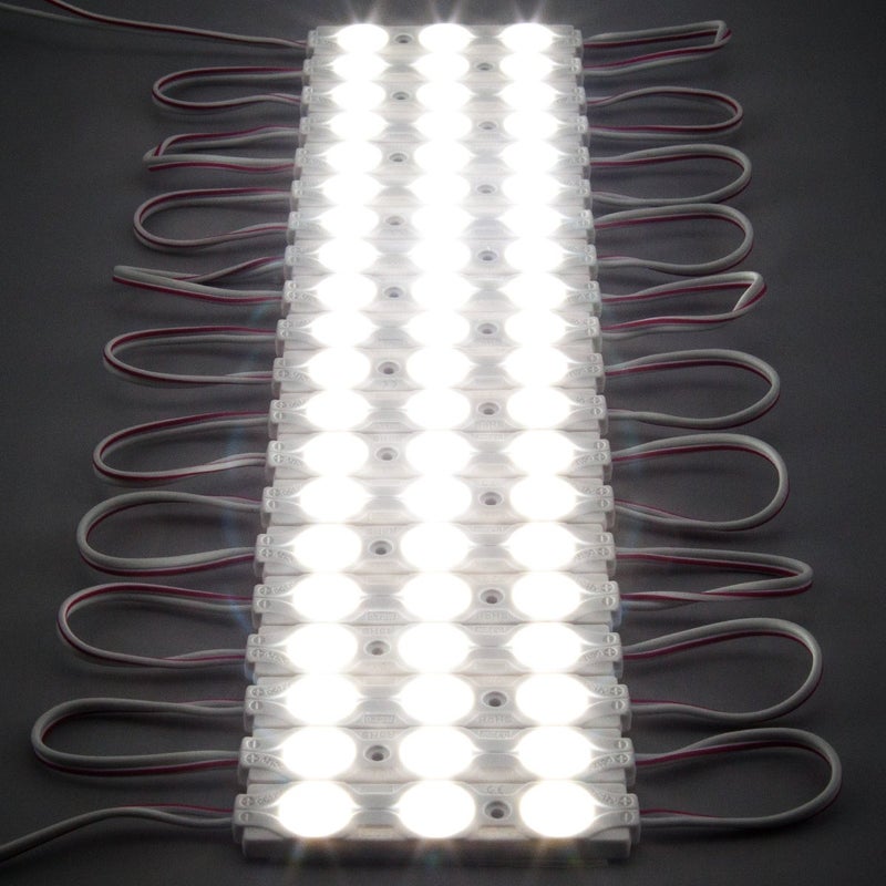 Q QINGCHEN 200 قطعة 160 درجة DC 12 فولت ضوء النهار الأبيض 0.72 واط وحدة LED حقن إضاءة خلفية 2835 SMD مقاومة للماء ضوء زخرفي لعلامة الحروف الإعلانية مع شريط لاصق خلفي - Image 5